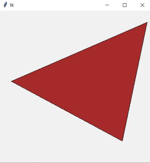 GUI with autogenerated triangles - Pythoneo