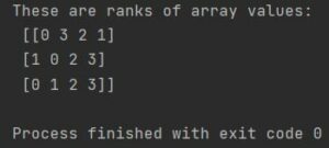 How to rank values in Numpy array? - Pythoneo