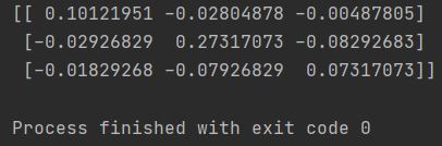 numpy inverse matrix