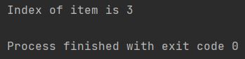 python index of item
