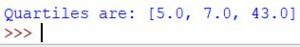 quartiles python