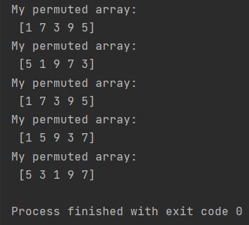 Numpy permute array