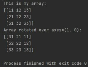 How to rotate a matrix with Numpy - Pythoneo